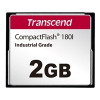 TRANSCEND CompactFlash Card CF180I, 2GB, SLC mode WD-15, Wide Temp.