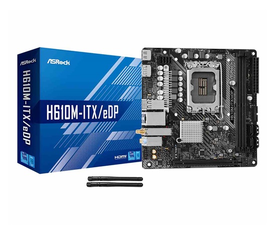 ASRock MB Sc LGA1700 H610M-ITX/EDP, Intel H610, 2xDDR4, 1xDP, 1xHDMI, WI-FI, mini-ITX