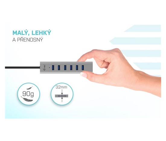 i-tec USB-C Charging Metal HUB 7 Port