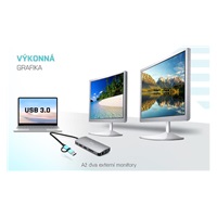 i-tec USB 3.0 USB-C/Thunderbolt 3x Display Metal Nano Dock with LAN, PD 100 W