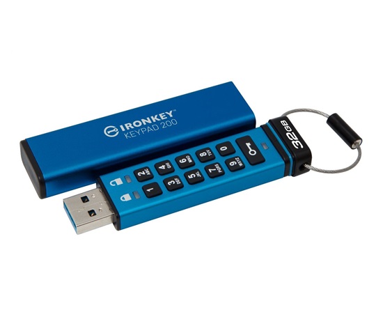 Kingston Flash Disk IronKey 32GB Keypad 200 encrypted USB flash drive