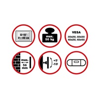 Reflecta PLANO Flat 55-4040T nástěnný TV držák