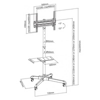Reflecta TV STAND 55P Shelf televizní stolek