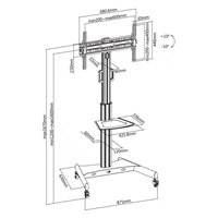 Reflecta TV STAND 65P Shelf televizní stolek