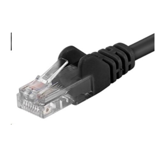 PremiumCord Patch kabel UTP RJ45-RJ45 CAT6 0.25m černá