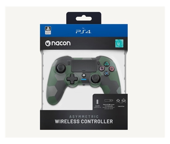 Herní ovladač Nacon Asymmetric Wireless Controller - Camo Green