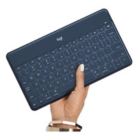Logitech Bluetooth Keyboard Folio Keys-To-Go, UK - International, Classic Blue, Apple