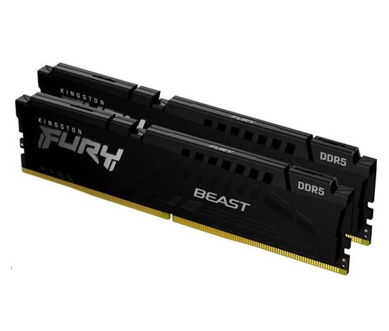 KINGSTON DIMM DDR5 32GB (Kit of 2) 5200MT/s CL36 FURY Beast Černá EXPO