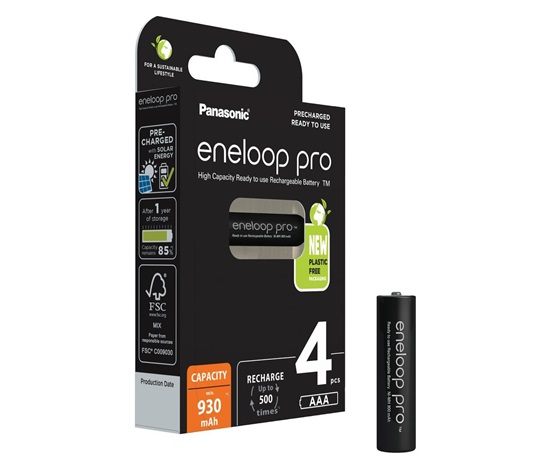 PANASONIC HR03 AAA 4HCDE/4BE ENELOOP PRO N, 930 mAh (Blistr 4ks)