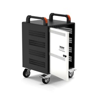 PORT CONNECT CHARGING CABINET 20 Notebooks + RACK 1xU 19’’, černý a béžový