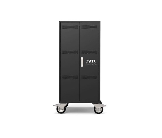 PORT nabíjecí skříňka pro 30 notebooků + 1 Rack U19", černá