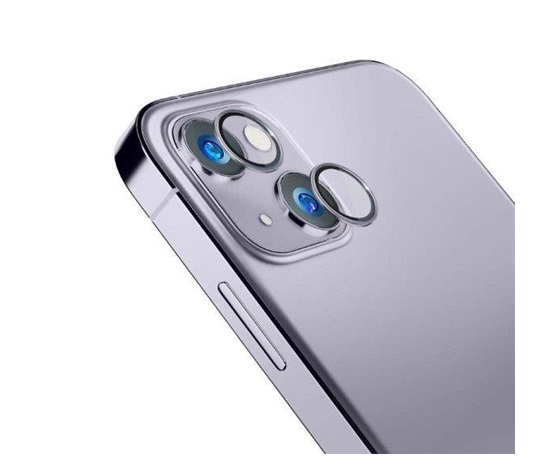 3mk tvrzené sklo Lens Pro ochrana kamery pro Apple iPhone 14 Plus, fialová