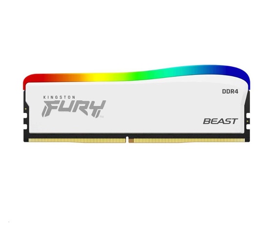 DIMM DDR4 16GB 3200MT/s CL16 KINGSTON FURY Beast White RGB SE