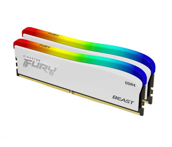 DIMM DDR4 32GB 3600MT/s CL18 (Kit of 2) KINGSTON FURY Beast White RGB SE