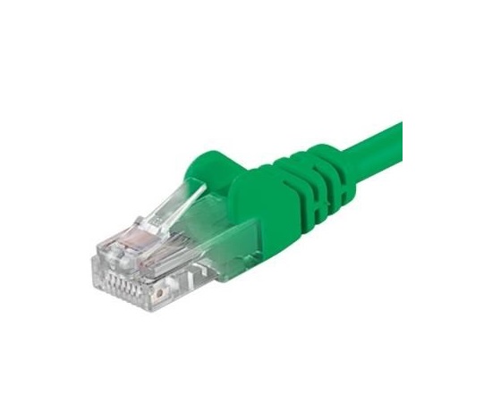 PremiumCord Patch kabel UTP RJ45-RJ45 CAT6 0.25m zelená