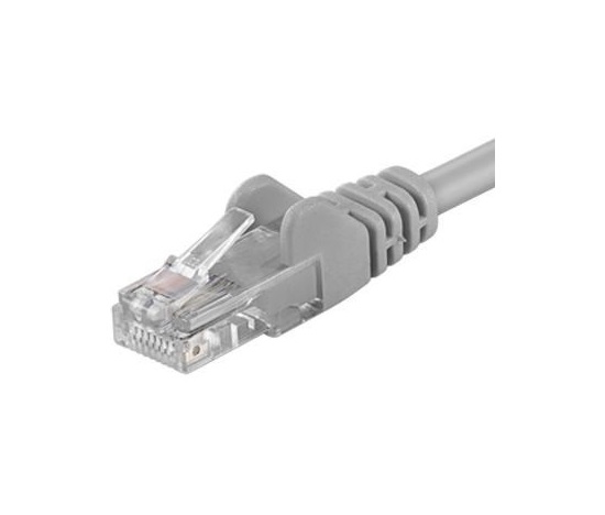 PremiumCord Patch kabel UTP RJ45-RJ45 CAT6 1,5m šedá