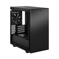 FRACTAL DESIGN skříň Define 7 Mini Black Solid, USB 3.1 Type-C, 2x USB 3.0, bez zdroje, mATX