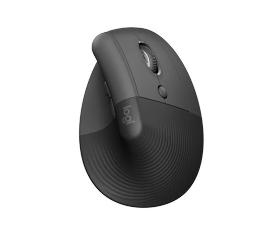 Logitech Lift Left Vertikální ergonomická myš pro leváky, graphite/ black