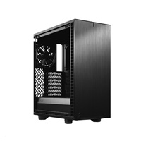 FRACTAL DESIGN skříň Define 7 Compact Black, USB 3.1 Type-C, 2x USB 3.0, bez zdroje, mATX
