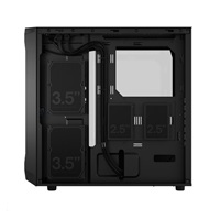 FRACTAL DESIGN skříň Focus 2 RGB Black TG Clear Tint, 2x USB 3.0, bez zdroje, mATX