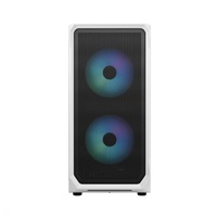 FRACTAL DESIGN skříň Focus 2 RGB White TG Clear Tint, 2x USB 3.0, bez zdroje, mATX