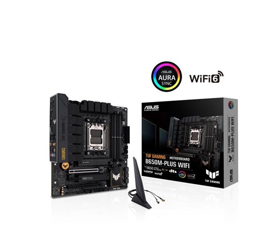 ASUS MB Sc AM5 TUF GAMING B650M-PLUS WIFI, AMD B650, 4xDDR5, 1xDP, 1xHDMI, WI-FI, mATX