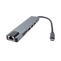 PremiumCord Adaptér USB-C na HDMI + USB3.0 + USB2.0 + PD + SD/TF + RJ45