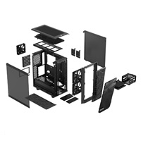 FRACTAL DESIGN skříň Meshify 2 Gray TG Light Tint, USB 3.1 Type-C, 2x USB 3.0, bez zdroje, E-ATX