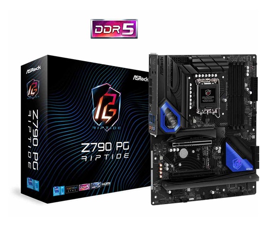 ASRock MB Sc LGA1700 Z790 PG RIPTIDE, Intel Z790, 4xDDR5, 1xDP, 1xHDMI