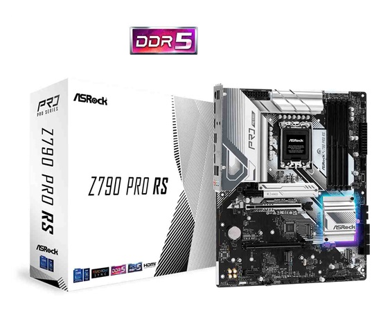 ASRock MB Sc LGA1700 Z790 PRO RS, Intel Z790, 4xDDR5, 1xDP, 1xHDMI