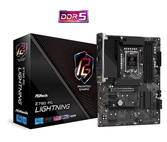 ASRock MB Sc LGA1700 Z790 PG LIGHTNING, Intel Z790, 4xDDR5, 1xHDMI