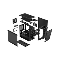 FRACTAL DESIGN skříň Meshify 2 Nano Black TG Dark Tint, USB 3.1 Type-C, 2x USB 3.0, bez zdroje, miniITX