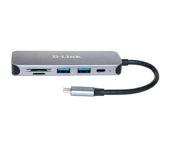 D-Link DUB-2325 USB-C Hub with SD/microSD Card Reader, 2x USB3.0