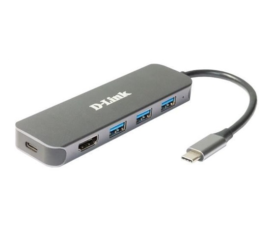 D-Link DUB-2333 USB-C Hub with HDMI and 3x USB3.0, mini docking station