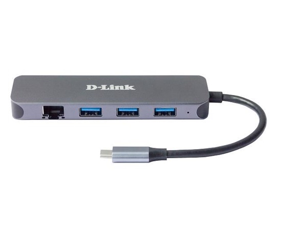 D-Link DUB-2334 USB-C Hub with Gigabit Ethernet and 3x USB3.0