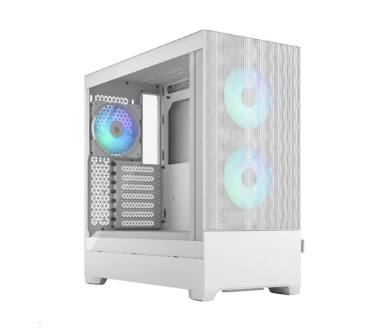 FRACTAL DESIGN skříň Pop Air RGB White TG Clear Tint, 2x USB 3.0, bez zdroje, ATX