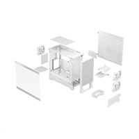 FRACTAL DESIGN skříň Pop Air RGB White TG Clear Tint, 2x USB 3.0, bez zdroje, ATX