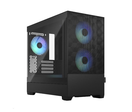 FRACTAL DESIGN skříň Pop Mini Air RGB Black TG Clear Tint, 2x USB 3.0, bez zdroje, mATX