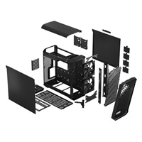 FRACTAL DESIGN skříň Torrent Black Solid, USB 3.1 Type-C, 2x USB 3.0, bez zdroje, E-ATX