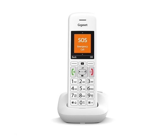 Gigaset E390 bílý - Poškozený obal (Komplet)