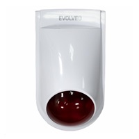 EVOLVEO Alarmex Pro, bezdrátová venkovní světelná a akustická siréna