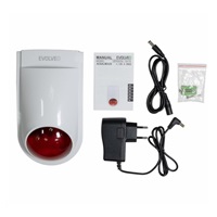 EVOLVEO Alarmex Pro, bezdrátová venkovní světelná a akustická siréna