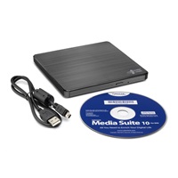 BAZAR HITACHI LG - externí mechanika DVD-W/CD-RW/DVD±R/±RW/RAM GP60NB60, Slim, Black, box+SW - POŠKOZENÝ OBAL