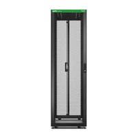 APC Easy Rack 600mm/48U/1200mm, with Roof, castors, feet and 4 Brackets, No Side panels, Bottom, black