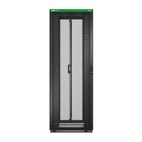 APC Easy Rack 800mm/48U/1200mm, with Roof, castors, feet and 4 Brackets, No Side panels, Bottom, black