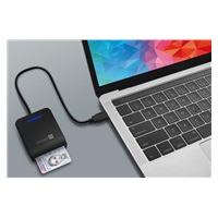 CONNECT IT USB čtečka eObčanek a čipových karet, černá