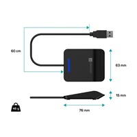 CONNECT IT USB čtečka eObčanek a čipových karet, černá