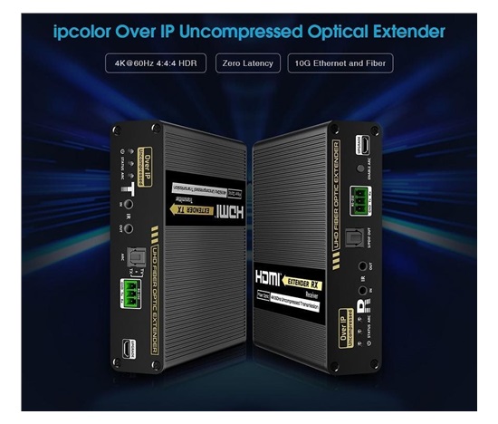 PremiumCord Optický HDMI extender 4K@60Hz 4:4:4 HDR až na 40km