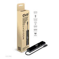 Club3D hub USB Gen3x2 Type-C (USB4), 6-in-1 s HDMI 8K60Hz/4K120Hz, 2xUSB, RJ45 a 2xUSB-C, 1xData, 1xPD - nabíjení 100W