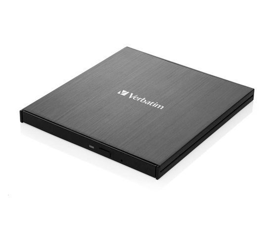 VERBATIM externí mechanika Slimline Blu-ray Writer (USB 3.1, USB-C)  Zdarma BR Disc 25GB (CD DVD BD + NERO